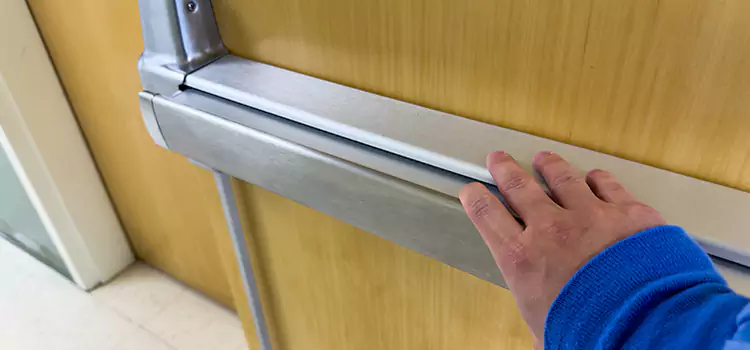 Installing a Push Bar on a Door Johnston